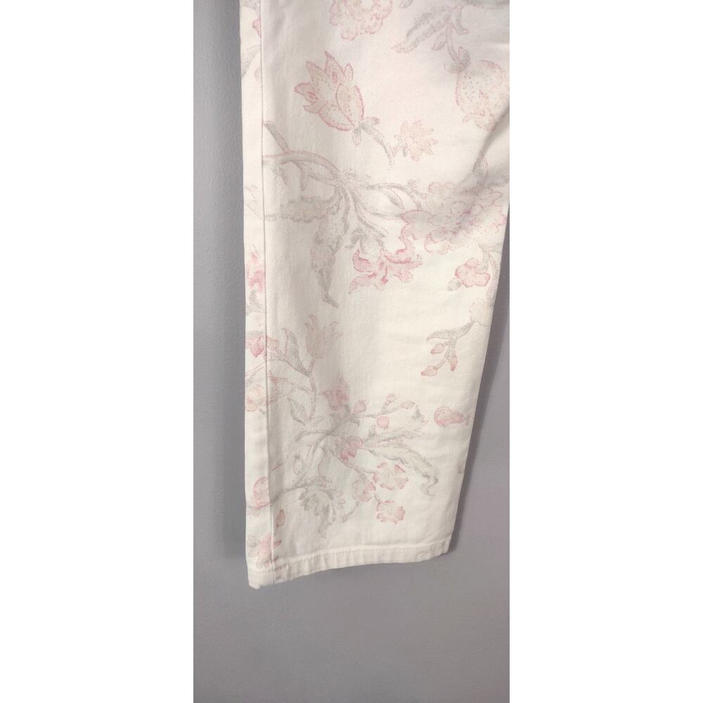 Ralph Lauren Floral Jean Modern Straight Ankle Cottagecore Coquette Sz 10 - Picture 13 of 16